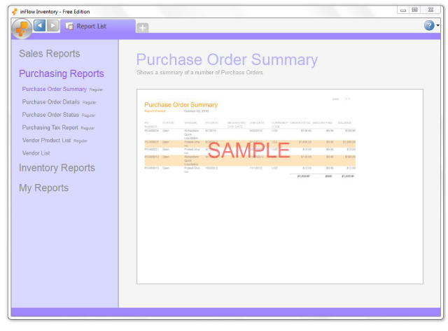 Purchase business reports
