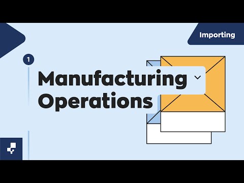 Importing Manufacturing Operations | Importing Data to inFlow