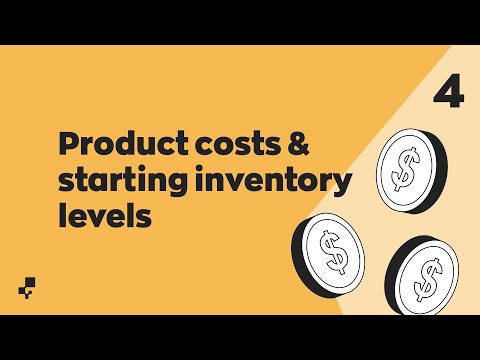 Product costs and starting inventory levels | Getting Started with inFlow