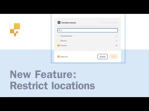 New Feature: Restrict Access by Location