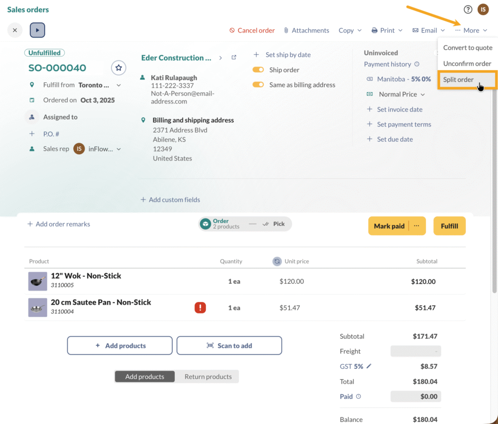 How to create sales orders in inFlow - inFlow Inventory