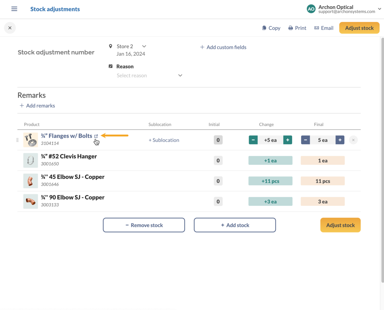 How to adjust stock levels in inFlow - inFlow Inventory