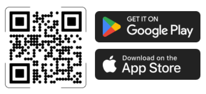 Scan the QR code to download the Stockroom app from the Google Play Store or Apple App Store.