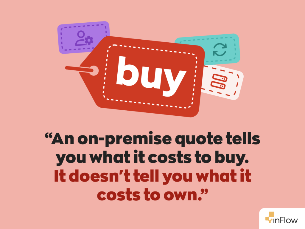 Quote: "An on-premise quote tells you what it costs to buy. It doesn't tell you what it costs to own."