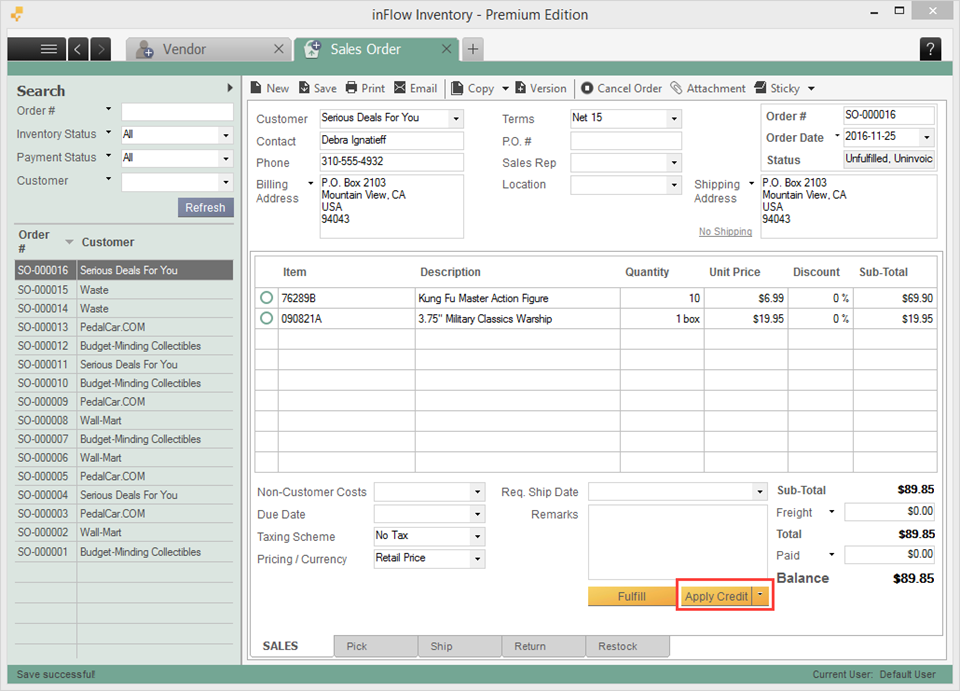 How to return products to vendors - inFlow Inventory